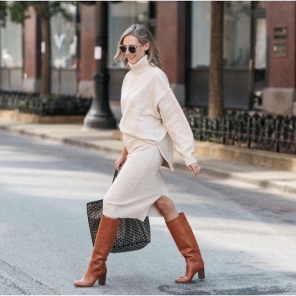 Frye Women's Chestnut Leather Heeled Boots - Picture 4 of 16